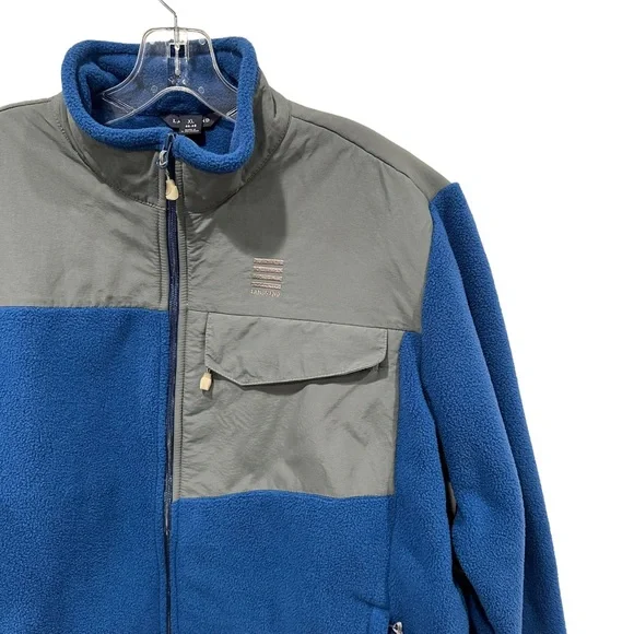 LANDS END Blue Fleece Full Zip Jacket | Size XL 46-48 - Picture 2 of 7